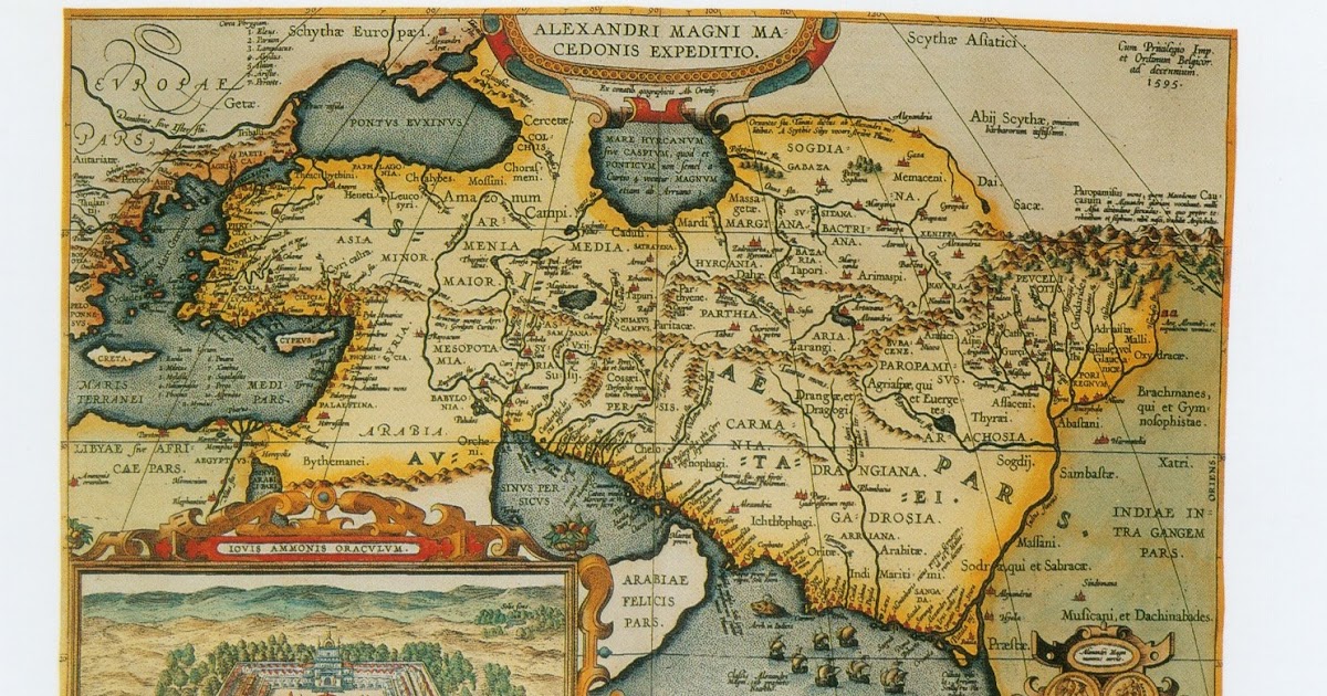 Old Maps, Expeditions and Explorations THE CONQUESTS OF ALEXANDER THE