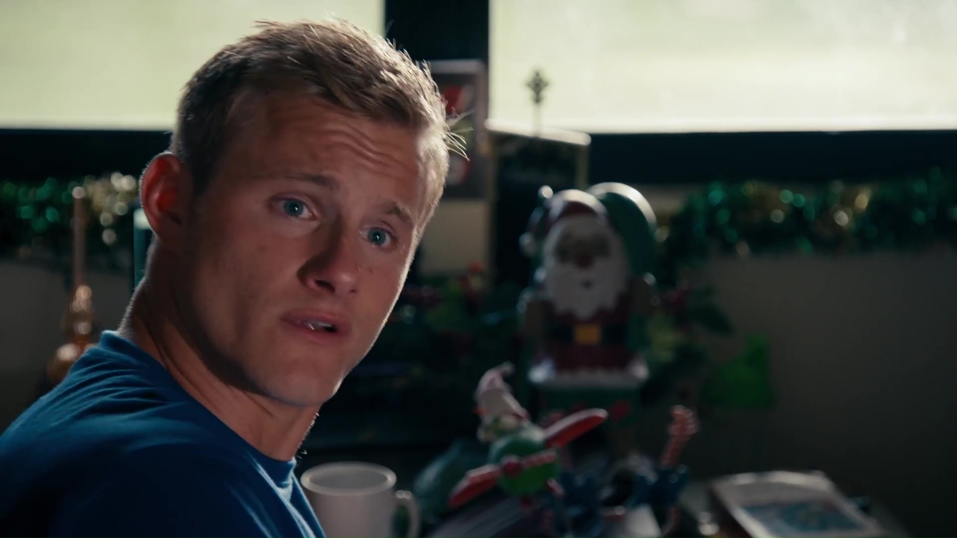 ausCAPS Alexander Ludwig shirtless in Operation Christmas Drop