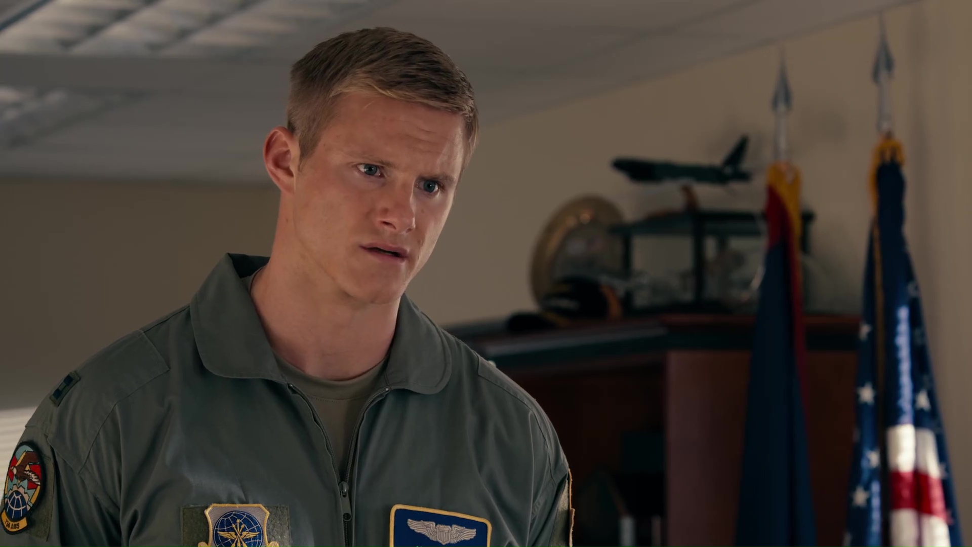 ausCAPS Alexander Ludwig shirtless in Operation Christmas Drop