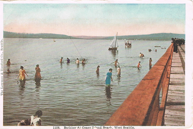 I am... Dreaming of Castles Alki Beach Early 1900's Vintage Postcards